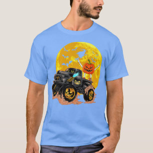Camiseta Engraçado Skeleton Andando no Monster Truck Custo