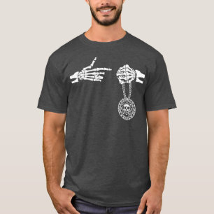 Camiseta Engraçado Skeleton Corre Joias Gift Jewels T-Shir