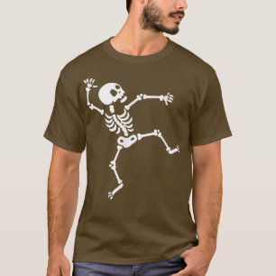 Camiseta Engraçado Skeleton Dancing Meme Halloween Spooky G