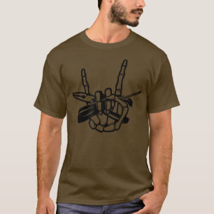 Camiseta Engraçado Skeleton Rock Pliers Elétrico Rocker