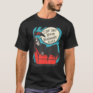 Camiseta Engraçado Skeleton Seja Feliz Aproveite Sua Vida S