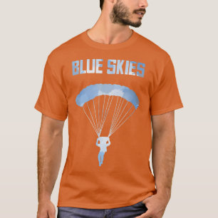 Camiseta Engraçado Skydiver Sky Dive Dift Blue Skies Parach