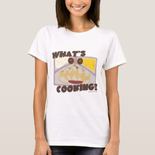 Camiseta Engraçado Slogan de Cartoon de Janta de Comidas C