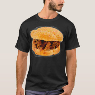 Camiseta Engraçado Sloppy Joe, amante de sanduíche de carne