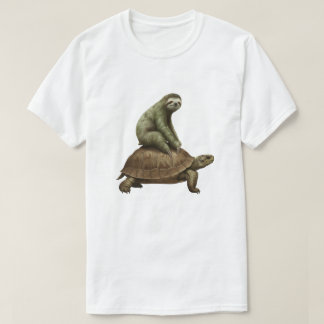 Camiseta Engraçado Sloth Andando Torto - Amante de os anima
