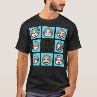 Camiseta Engraçado Sloth, BUNCH LAZY