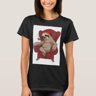 Camiseta Engraçado Sloth Cadeira