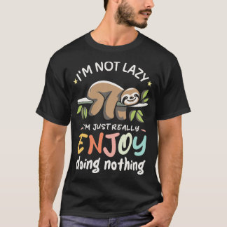 Camiseta Engraçado Sloth Cotes