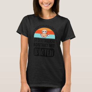 Camiseta Engraçado Sloth Dizendo Escritório de Colegas de T