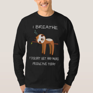 Camiseta Engraçado Sloth Dizendo Trabalho De Colega