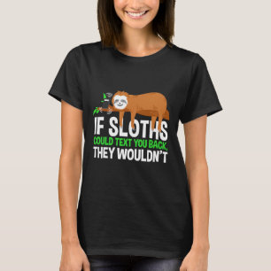 Camiseta Engraçado Sloth Hobbie Nap Sloth