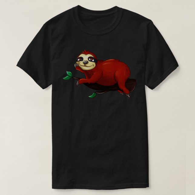 Camiseta Engraçado Sloth Laziness (Frente do Design)