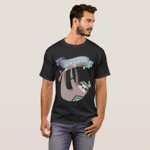 Camiseta Engraçado Sloth - Odeio segundas-feiras me Acordar
