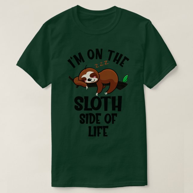 Camiseta Engraçado Sloth Say (Frente do Design)