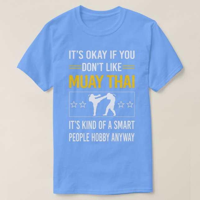 Camiseta Engraçado Smart Pessoas Muay Tailandês (Frente do Design)