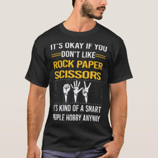 Camiseta Engraçado, Smart Pessoas Rock Paper Tesoura T-Shir