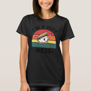 Camiseta Engraçado Smores acampando. Sou um Camper Camper C