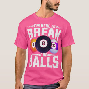 Camiseta Engraçado Snooker 8 Ball Piscina Billiard Player B
