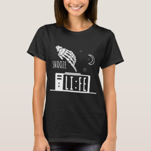 Camiseta Engraçado Snooze Relógio