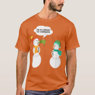 Camiseta Engraçado Snowman Deixe nevar Design de Natal
