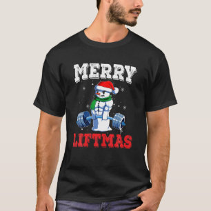 Camiseta Engraçado Snowman Gymer A Sw De Natal Feia Do Hom