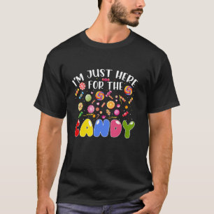 Camiseta Engraçado, só estou aqui para o chocolate Hallowee