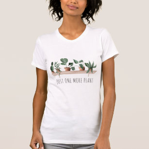 Camiseta Engraçado só mais uma planta humorada, citando pla