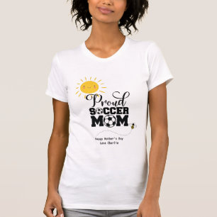 Camiseta Engraçado SOCCER MOM Dia de as mães Aniversário Pe