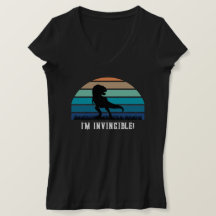 Engraçado, sou invencível T Rex T Shirt