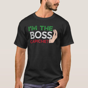 Camiseta Engraçado, sou o chefe italiano Nonna Capiche