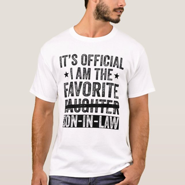 Camiseta Engraçado, sou o genro favorito (Frente)