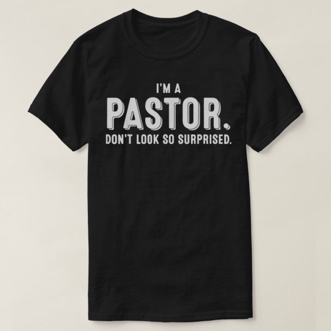 Camiseta Engraçado, sou pastor dotado de bonitos homens-rel (Frente do Design)