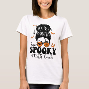 Camiseta Engraçado Spooky, treinador de matemática Messy Bu