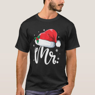 Camiseta Engraçado Sr. Claus Papais noeis Casal de Natal P