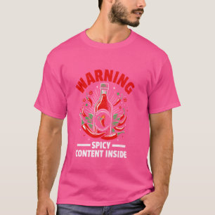Camiseta Engraçado Sriracha Hot Chili Molho Lover Spicy Pep