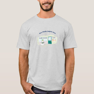 Camiseta Engraçado Srta. Frosty no desenho do cirurgião plá