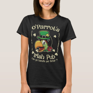 Camiseta Engraçado St Patricks Parrot Bird Irlandês