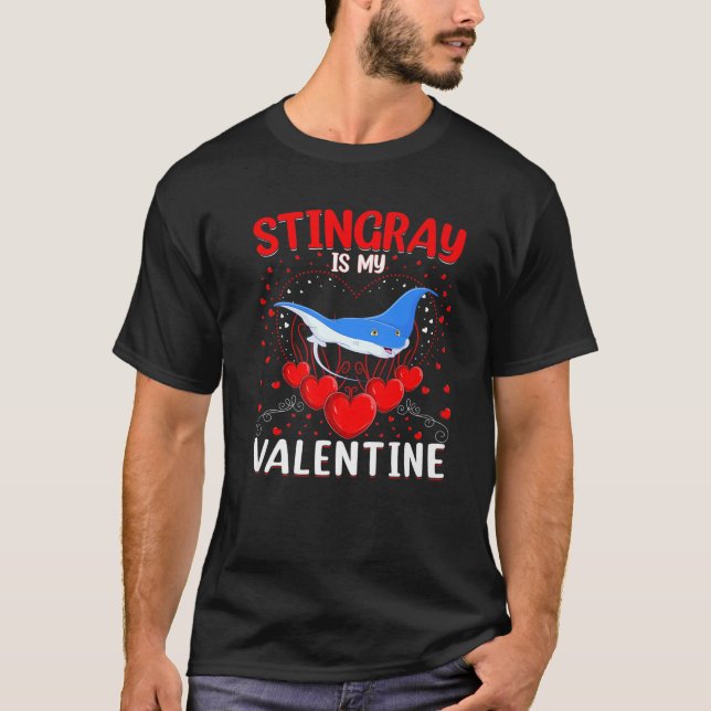 Camiseta Engraçado Stingray É O Meu Namorados De Namorados (Frente)