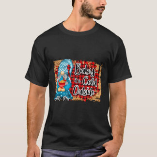 Camiseta Engraçado Sublime Xadrez de Natal Gnomo Bebê Frio