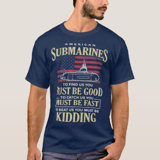 Camiseta Engraçado Submarino Americano Citação De Um Subm V