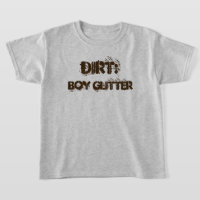 Engraçado "Sujeira": Garoto Glitter" T-Shirt