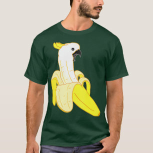 Camiseta Engraçado Sulfur Prendeu Banana Cockatoo Gritando