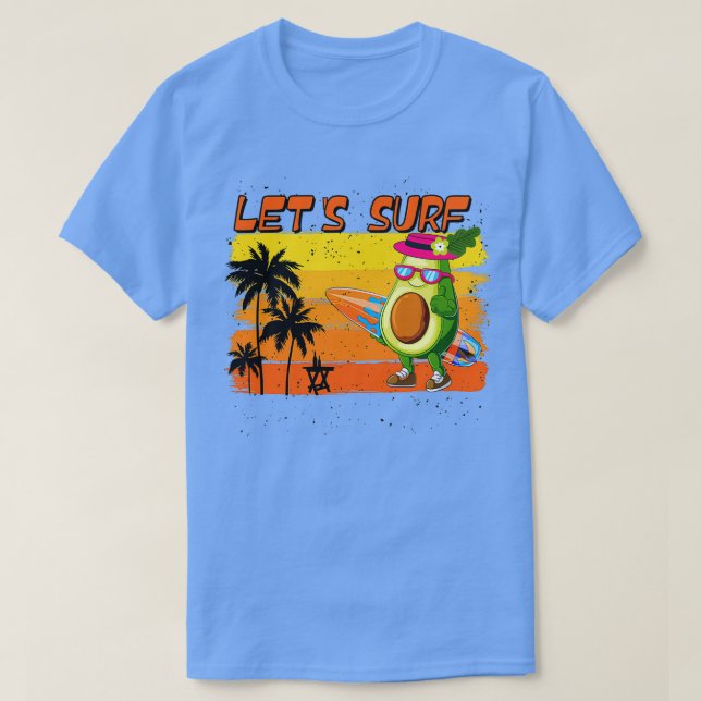 Camiseta Engraçado Surfe e Avocado Aover TShirt Classic TSh (Frente do Design)