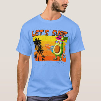 Camiseta Engraçado Surfe e Avocado Aover TShirt Classic TSh