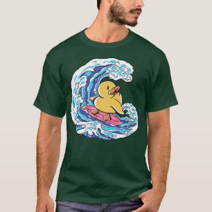Camiseta Engraçado Surfing Rubber Ducky Excelente Wave Ill
