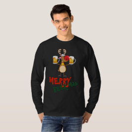 Camiseta Engraçado T Natal para amantes de CERVEJA - LIT Ru