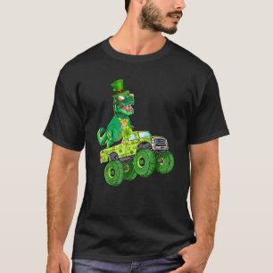 Camiseta Engraçado T Rex Dinossaur Monster Truck Boys Crian