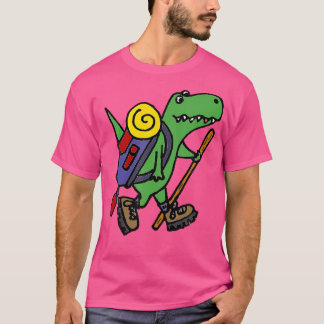 Camiseta Engraçado T-Rex Dinossauro Caminhando