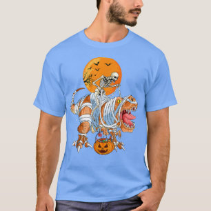 Camiseta Engraçado T-Rex Mummy Pumpkin Dinossaur - Dino Tre