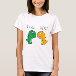 Camiseta engraçado-T-Rex-pequeno-braço-desenhos animados